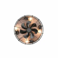 Luminaires Reality Ventilateur de plafond Reality Trondheim Couleur bois, Noir, 4 lumières, Télécommandes