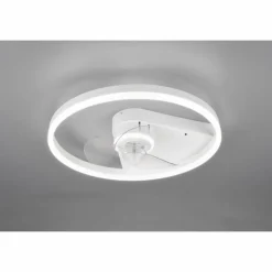 Luminaires Reality Ventilateur de plafond Reality Borgholm LED Blanc, 1 lumière, Télécommandes