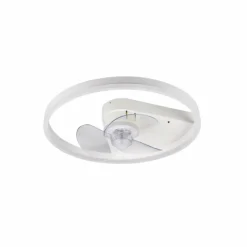 Luminaires Reality Ventilateur de plafond Reality Borgholm LED Blanc, 1 lumière, Télécommandes