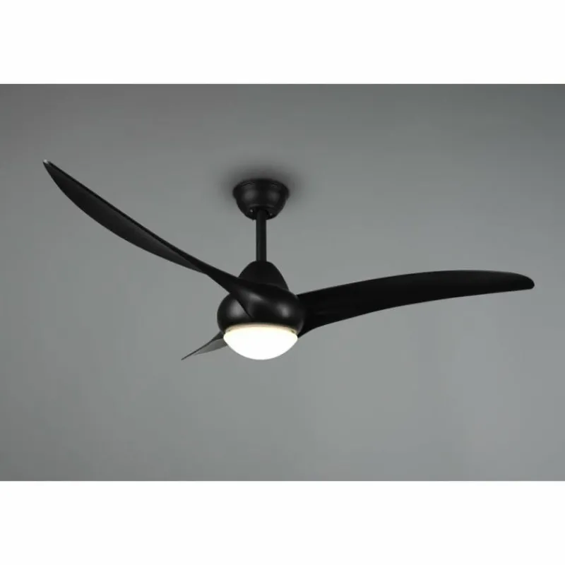 Luminaires Reality Ventilateur de plafond Reality Alesund LED Noir, 1 lumière, Télécommandes