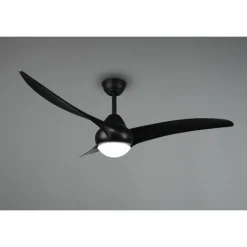 Luminaires Reality Ventilateur de plafond Reality Alesund LED Noir, 1 lumière, Télécommandes