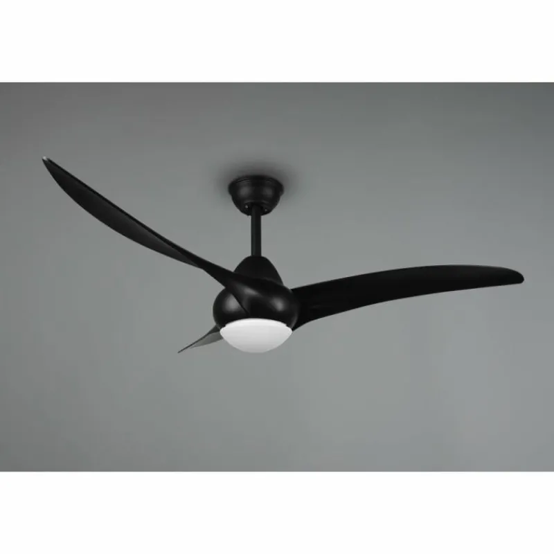 Luminaires Reality Ventilateur de plafond Reality Alesund LED Noir, 1 lumière, Télécommandes