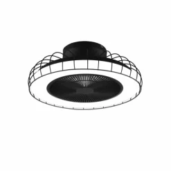 Luminaires Reality Ventilateur de plafond Reality Sandfjord LED Noir, 1 lumière, Télécommandes