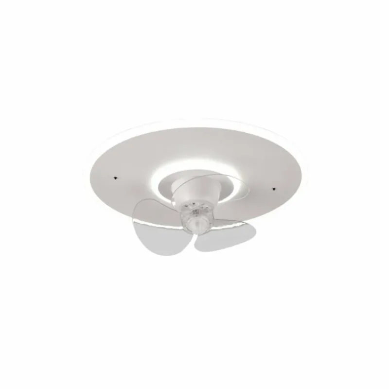 Luminaires Reality Ventilateur de plafond Reality Nybro LED Blanc, 1 lumière, Télécommandes