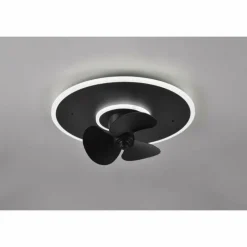 Luminaires Reality Ventilateur de plafond Reality Nybro LED Noir, 1 lumière, Télécommandes