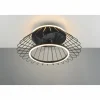 Luminaires Reality Ventilateur de plafond Reality KARLSBORG LED Noir, 1 lumière, Télécommandes