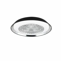 Luminaires Reality Ventilateur de plafond Reality VARBERG LED Noir, 1 lumière, Télécommandes