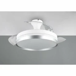 Luminaires Reality Ventilateur de plafond Reality LINDBERG LED Titane, 1 lumière, Télécommandes