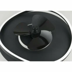 Luminaires Reality Ventilateur de plafond Reality SORTLAND LED Noir, 1 lumière, Télécommandes