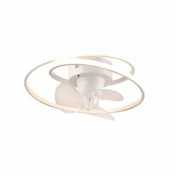 Luminaires Reality Ventilateur de plafond Reality UMEA LED Blanc, 1 lumière, Télécommandes