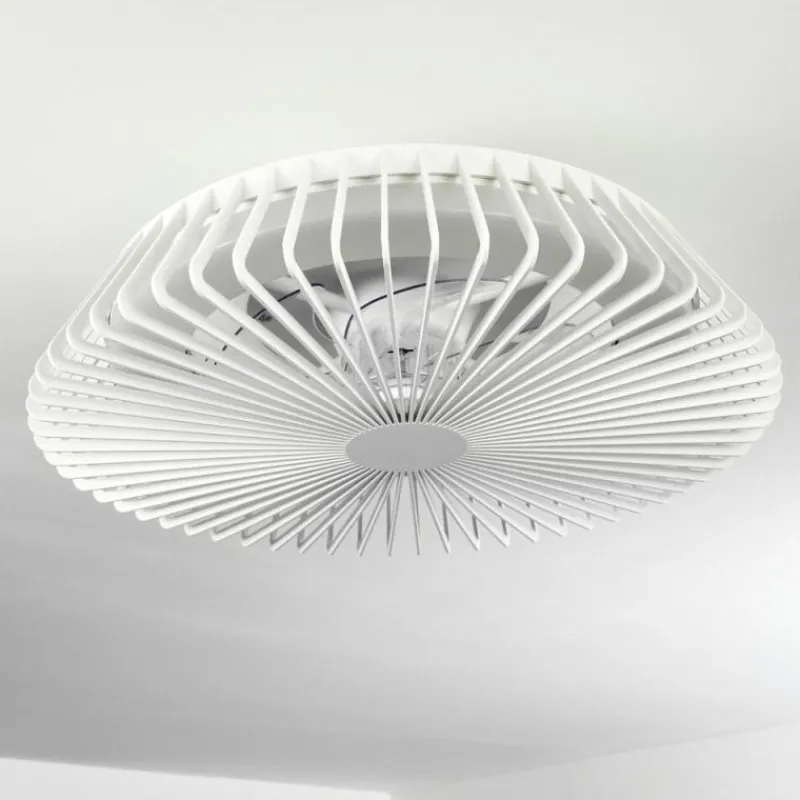 hofstein Ventilateur de plafond Rivarotta LED Blanc, 1 lumière, Télécommandes