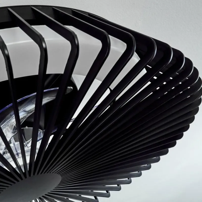 hofstein Ventilateur de plafond Rivarotta LED Blanc, 1 lumière, Télécommandes