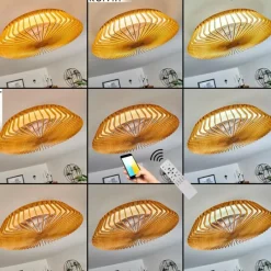 hofstein Ventilateur de plafond Rivarotta LED Blanc, 1 lumière, Télécommandes