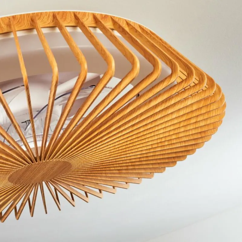 hofstein Ventilateur de plafond Rivarotta LED Blanc, 1 lumière, Télécommandes