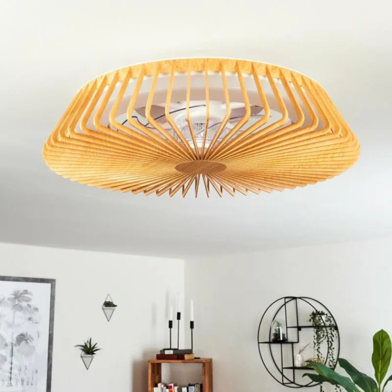 hofstein Ventilateur de plafond Rivarotta LED Blanc, 1 lumière, Télécommandes