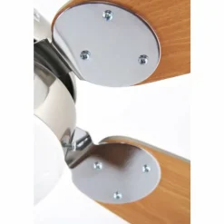 Luminaires Globo Lighting Ventilateur Globo AZURA Nickel mat, 1 lumière