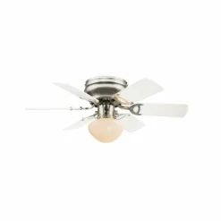 Luminaires Globo Lighting Ventilateur Globo Nickel mat, 1 lumière