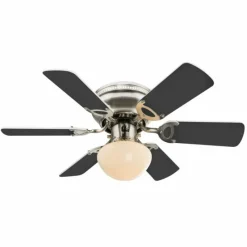 Luminaires Globo Lighting Ventilateur Globo Nickel mat, 1 lumière