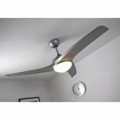 Luminaires Globo Lighting Ventilateur Globo PRIMO Argenté, Blanc, 2 lumières, Télécommandes