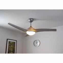 Luminaires Globo Lighting Ventilateur Globo PRIMO Argenté, Blanc, 2 lumières, Télécommandes