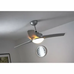 Luminaires Globo Lighting Ventilateur Globo PRIMO Argenté, Blanc, 2 lumières, Télécommandes