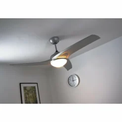 Luminaires Globo Lighting Ventilateur Globo PRIMO Argenté, Blanc, 2 lumières, Télécommandes