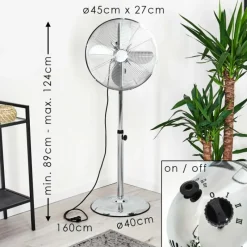 hofstein Ventilateur Mahon Chrome