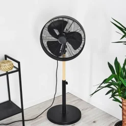 hofstein Ventilateur Markham Bois clair, Noir