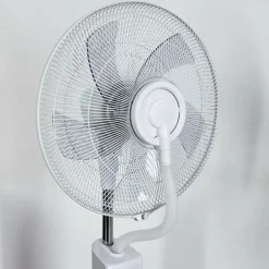 hofstein Ventilateur Rethymno Chrome, Argenté, Blanc