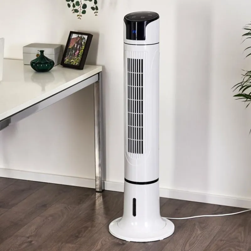 hofstein Ventilateur Urbino Tower Noir, Blanc, Télécommandes