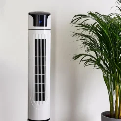 hofstein Ventilateur Urbino Tower Noir, Blanc, Télécommandes