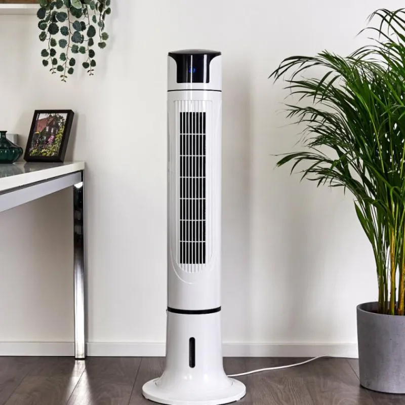 hofstein Ventilateur Urbino Tower Noir, Blanc, Télécommandes