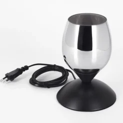 hofstein Verfidelas Luminaire déco, Lampe à poser Noir, 1 lumière