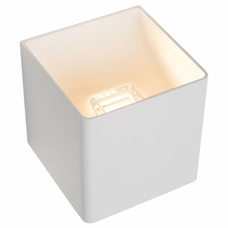 Luminaires Lucide VERTIGO Applique murale LED Blanc, 1 lumière, Détecteur de mouvement* Éclairage Led