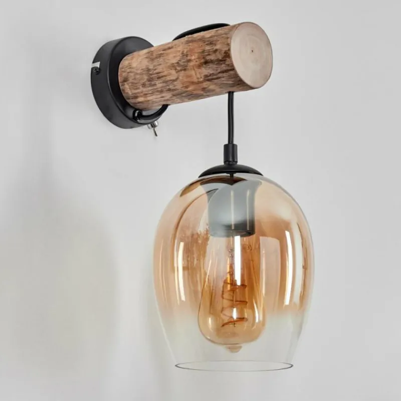 hofstein Vevino Applique murale Écru, Noir, 1 lumière