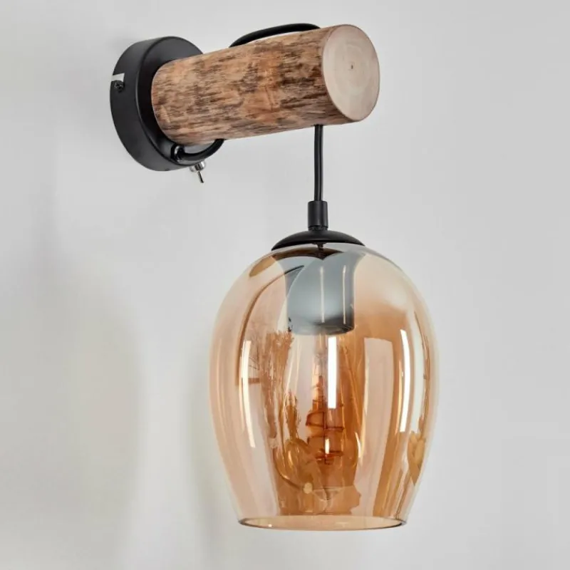 hofstein Vevino Applique murale Écru, Noir, 1 lumière