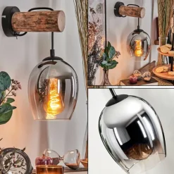 hofstein Vevino Applique murale Écru, Noir, 1 lumière