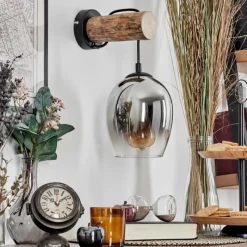 hofstein Vevino Applique murale Écru, Noir, 1 lumière