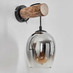 hofstein Vevino Applique murale Écru, Noir, 1 lumière