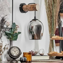 hofstein Vevino Applique murale Écru, Noir, 1 lumière