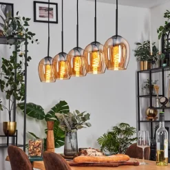 hofstein Vevino Suspension Ambre, 5 lumières