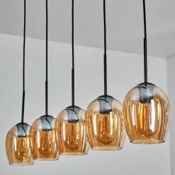hofstein Vevino Suspension Ambre, 5 lumières