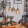 hofstein Vevino Suspension Ambre, Clair, Fumé, 3 lumières