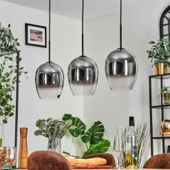 hofstein Vevino Suspension Chrome, Clair, 3 lumières