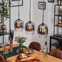 hofstein Vevino Suspension Chrome, Clair, 3 lumières