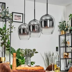 hofstein Vevino Suspension Chrome, Clair, 3 lumières