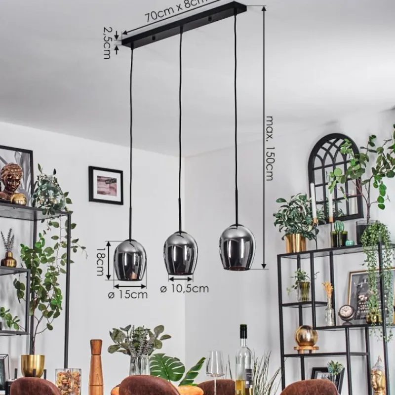 hofstein Vevino Suspension Chrome, 3 lumières