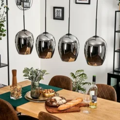 hofstein Vevino Suspension Chrome, 4 lumières