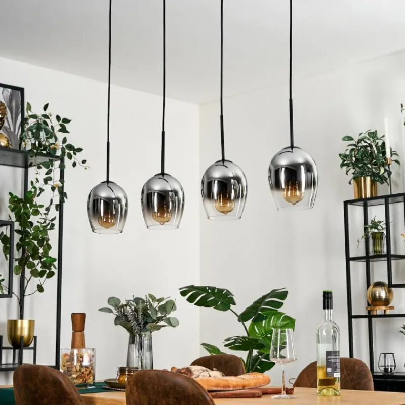 hofstein Vevino Suspension Chrome, Clair, 4 lumières