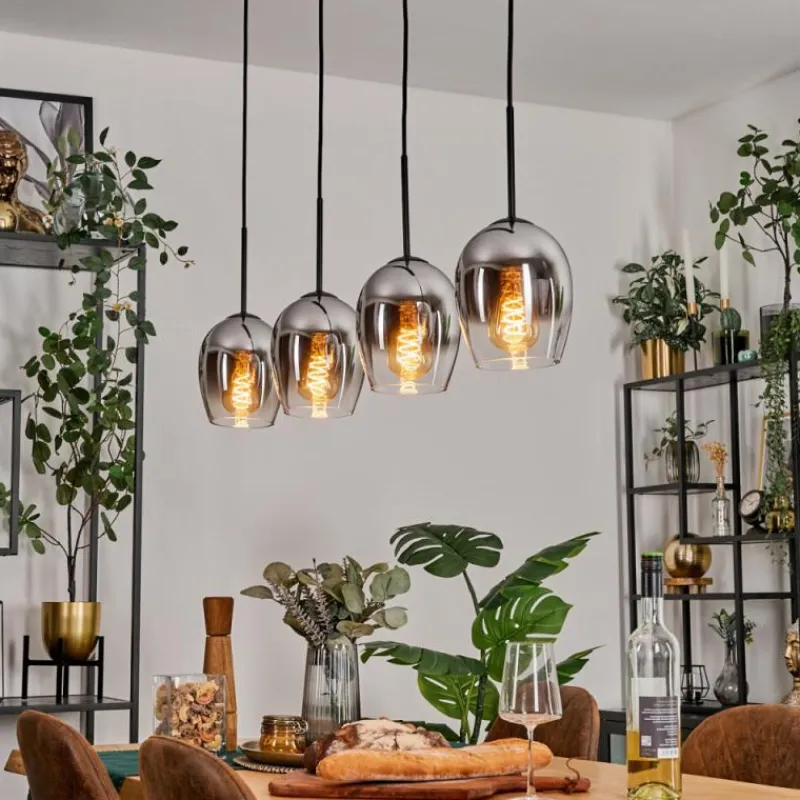 hofstein Vevino Suspension Chrome, Clair, 4 lumières